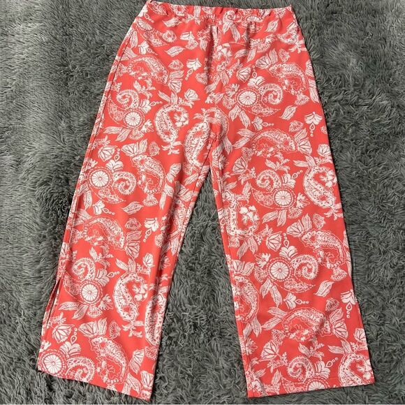 Caya Costa Capri Wide Leg Soft Casual Pants Size Large - Picture 1 of 8